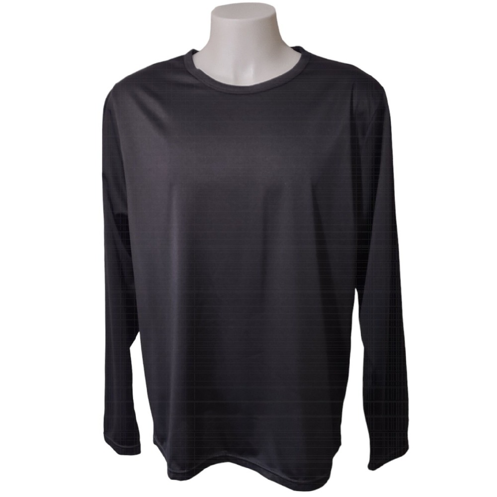 Gold Medal International Shirt 3XL Womens Athleisure Norm Core Black Long Sleeve